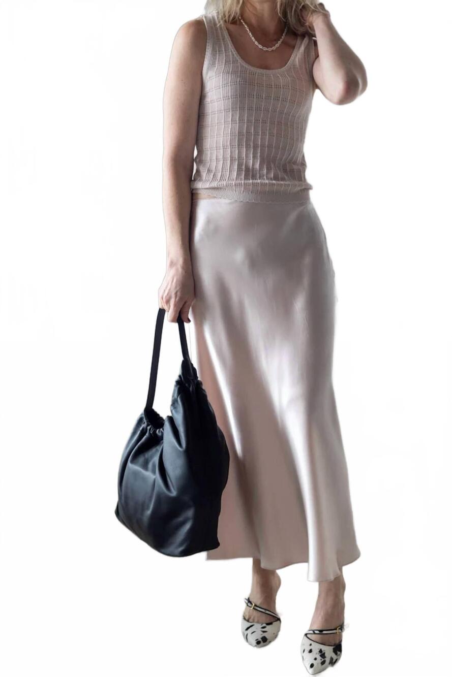 NEW SABLYN miranda b scallop trim skirt in lunar